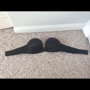Black Victoria secret strapless bombshell bra